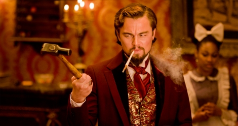 Leonardo DiCaprio plays plantation owner Calvin Candie in Django Unchained.