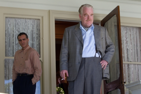 Philip Seymour Hoffman plays the charismatic leader of a cult in The Master.