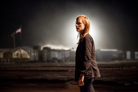 Jessica Chastain stars as a relentless CIA agent pursuing bin Laden in Zero Dark Thirty.