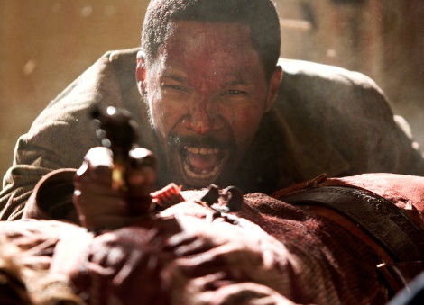 Jamie Foxx stars as a slave-turned-bounty hunter in Django Unchained.