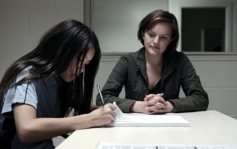 Elisabeth Moss, right, stars in Sundance Channel's Top of the Lake